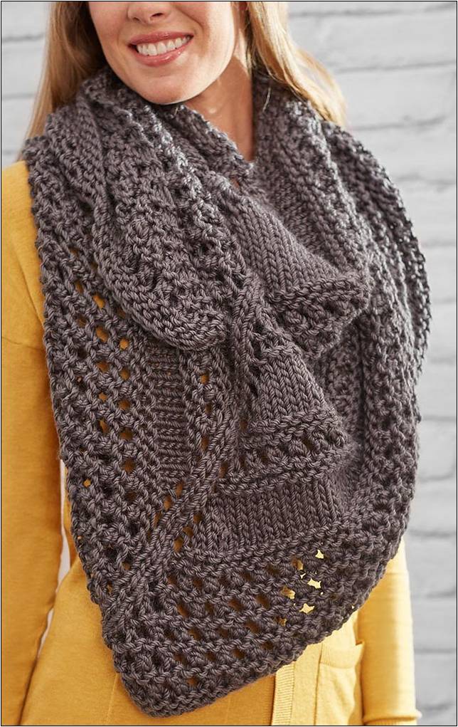 Knit And Crochet Shawl Patterns Using Bulky Yarn